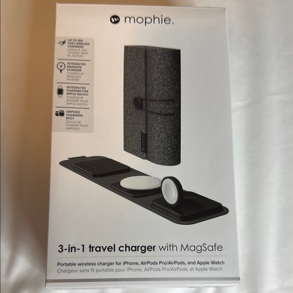 Mophie Black 3-in-1 Charger for Cell Phones & Accessories - Picture 1 of 6